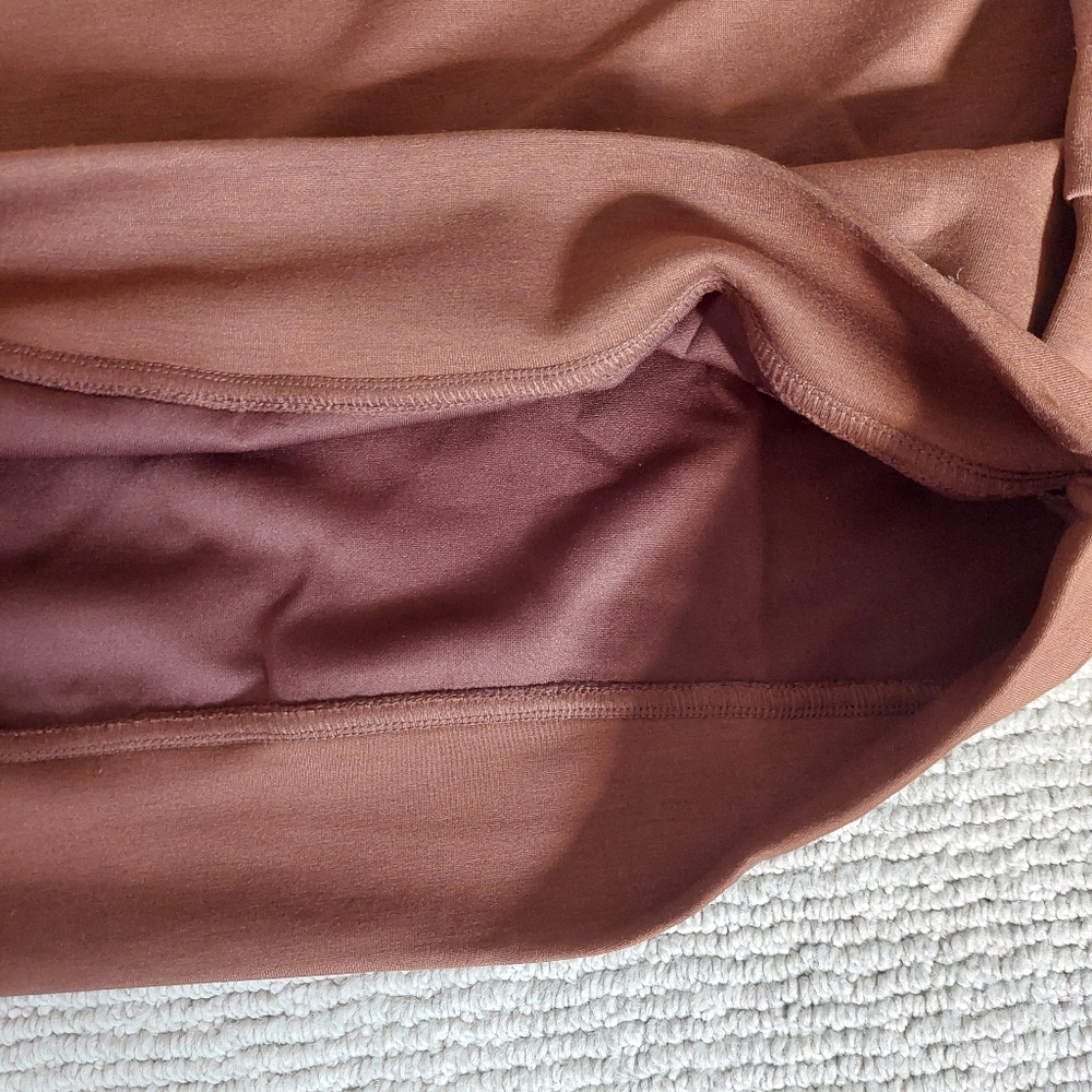 Zenana Chocolate Brown Wide Leg Lounge Set - Picture 4 of 12